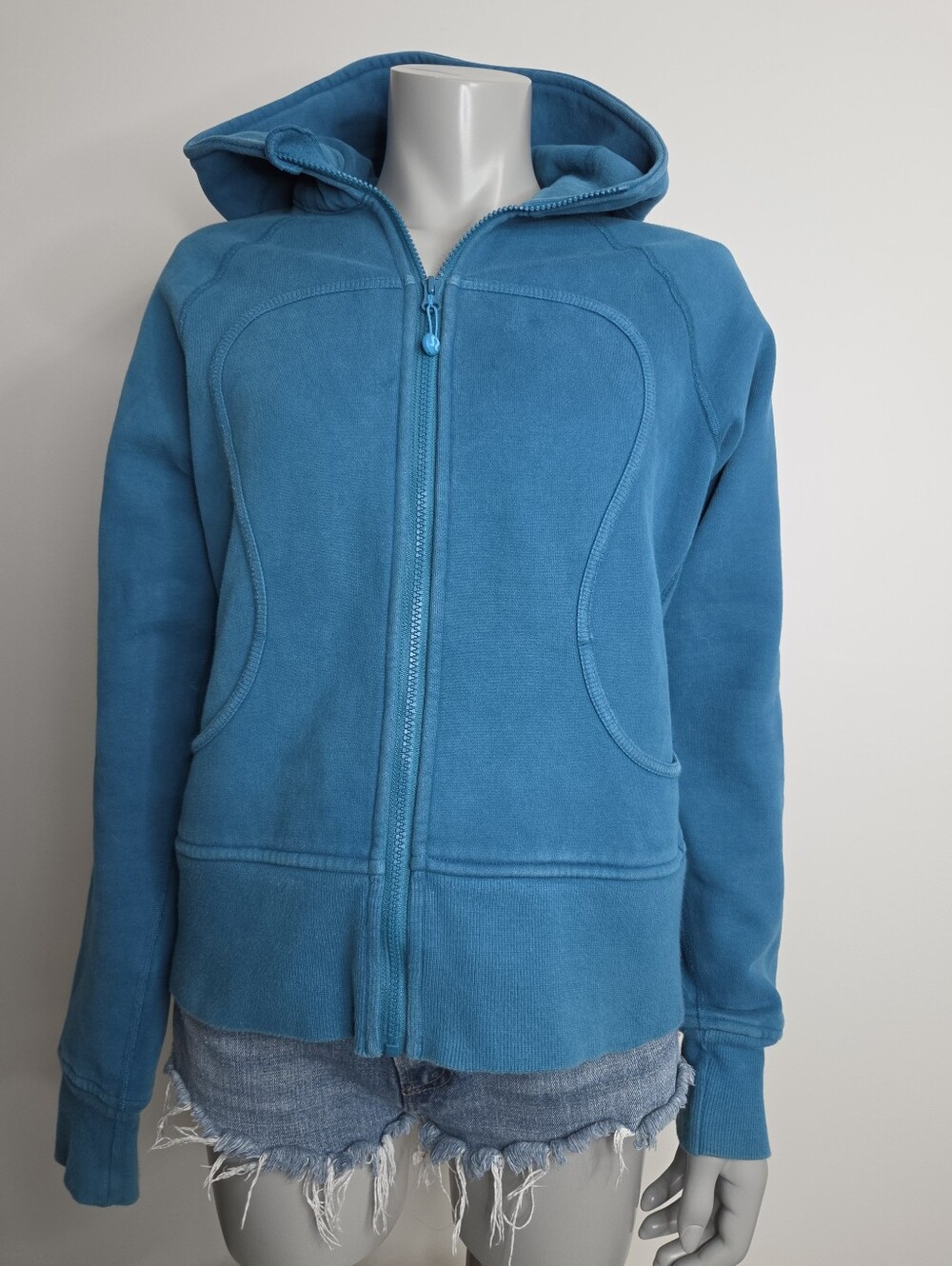 Lululemon Size 10 Teal Blue Scuba Hoodie
